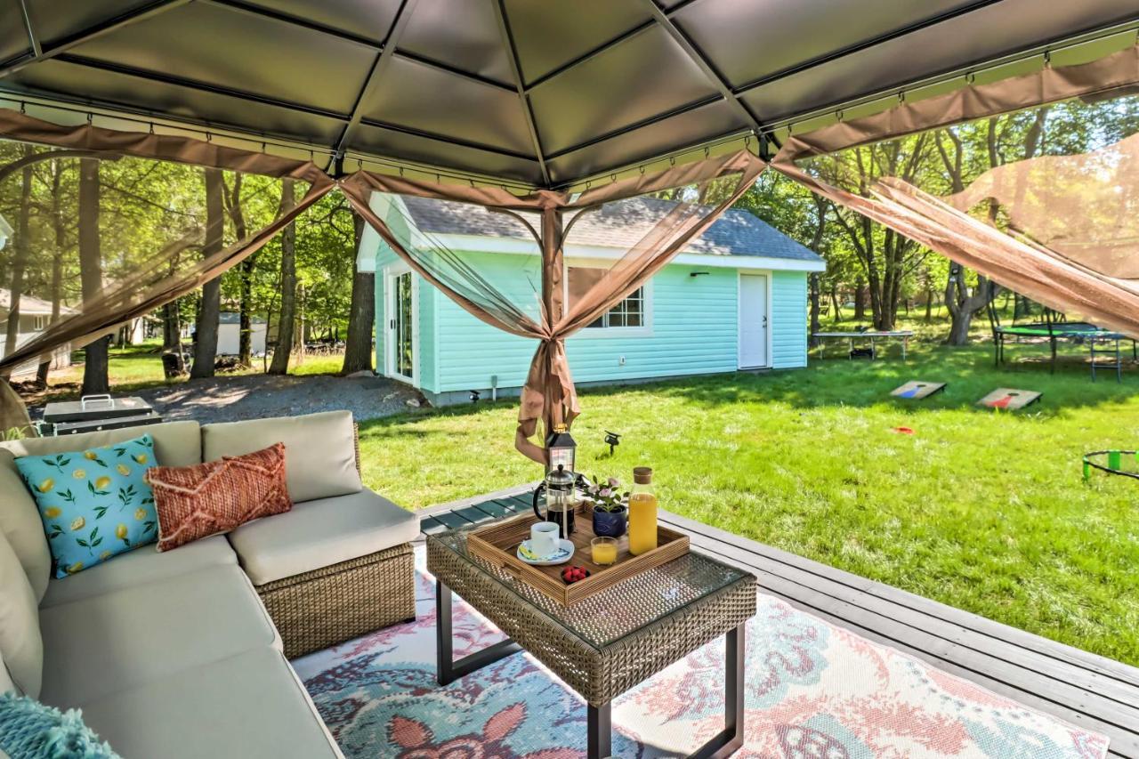 Pocono Mountain Escape With Game Room Walk To Lake! Albrightsville Exteriör bild